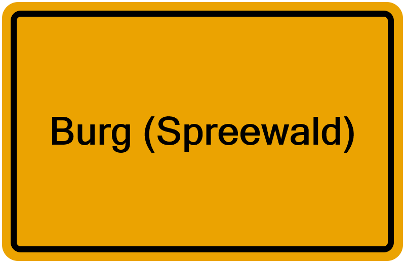 Handelsregisterauszug Burg (Spreewald)
